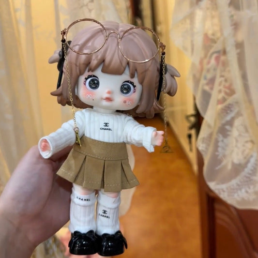 Nommi BJD Handmade Clothes Set Outfit | Fur Chanel Suit