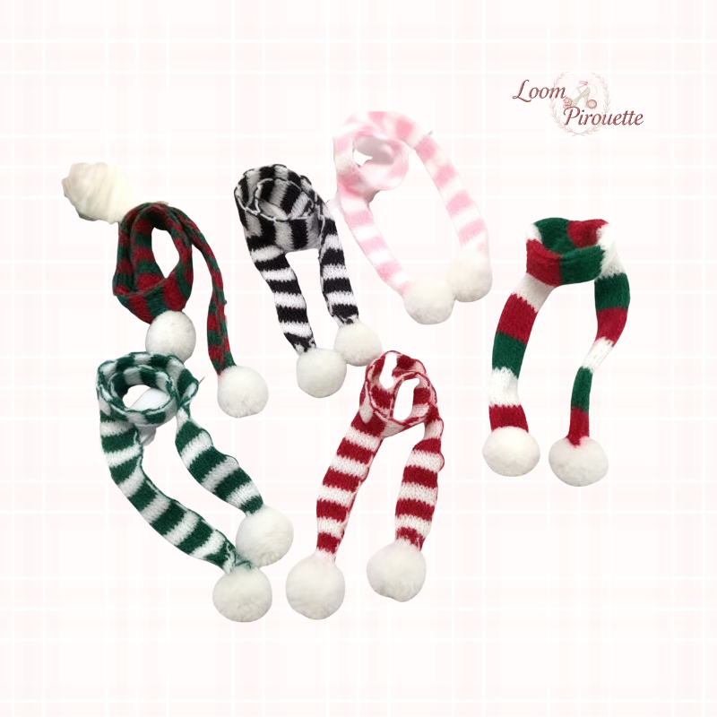 Doll Clothes DIY｜10cm/4inch Doll Christmas Scarf