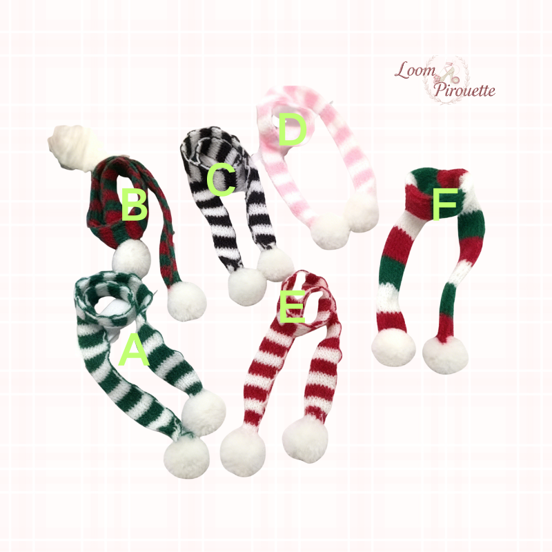 Doll Clothes DIY｜10cm/4inch Doll Christmas Scarf