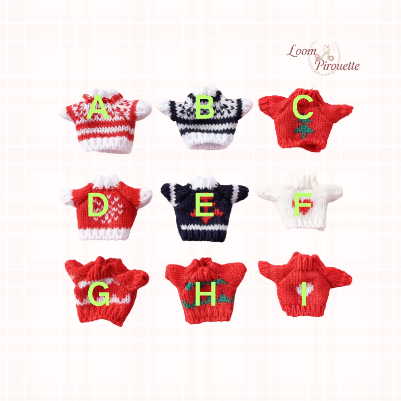 Doll Clothes DIY｜10cm/4inch Doll Christmas Swearter