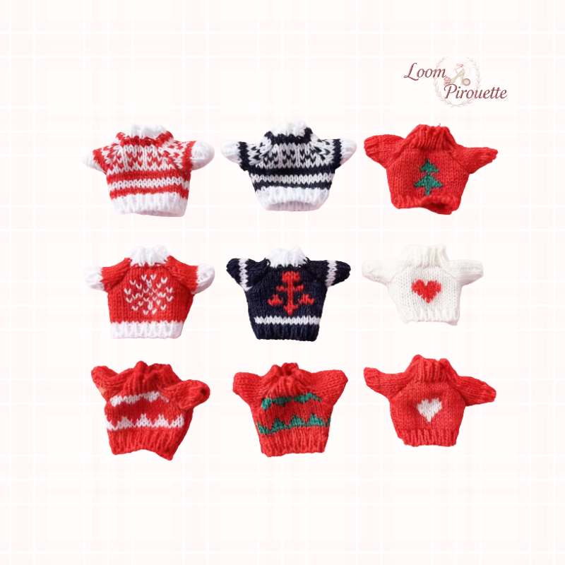 Doll Clothes DIY｜10cm/4inch Doll Christmas Swearter