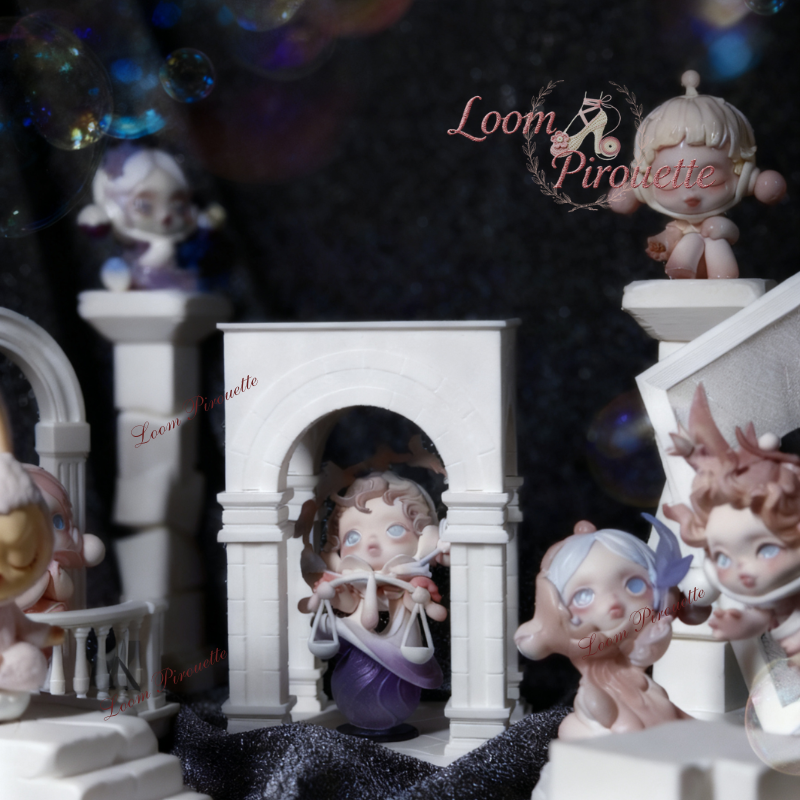 Pavilion-Themed Toy White Storage Box