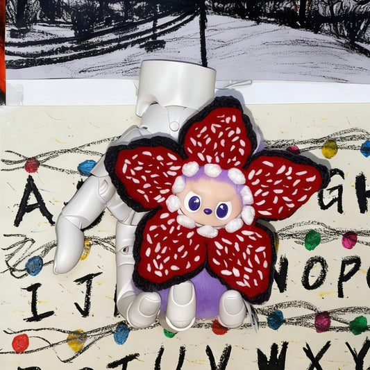 Handcrafted Clothes Stranger Things Demogorgon headpiece and the RUN alphabet light wall