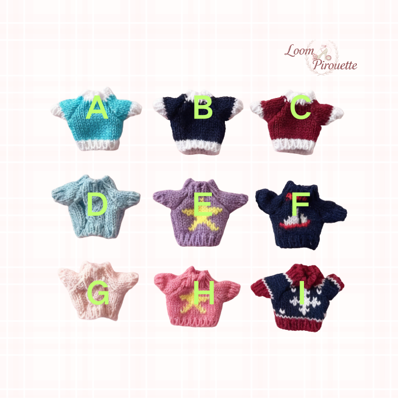 Doll Clothes DIY｜10cm/4inch Doll Christmas Swearter V2