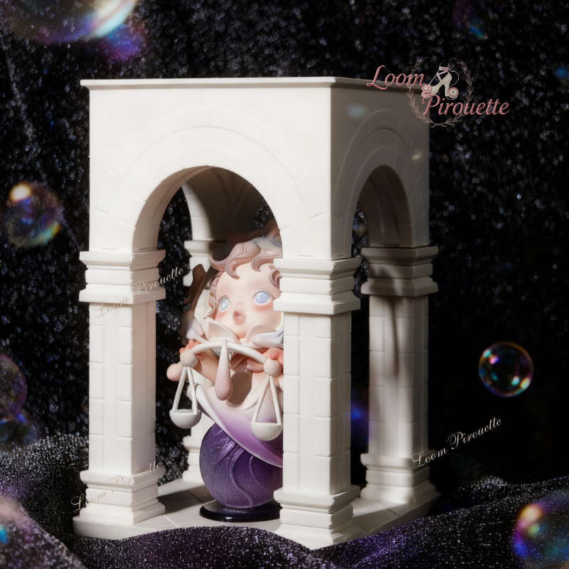 Pavilion-Themed Toy White Storage Box