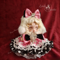 Skullpanda Handmade Clothes Set Outfit | Princess Bow Couture In Black And Pink