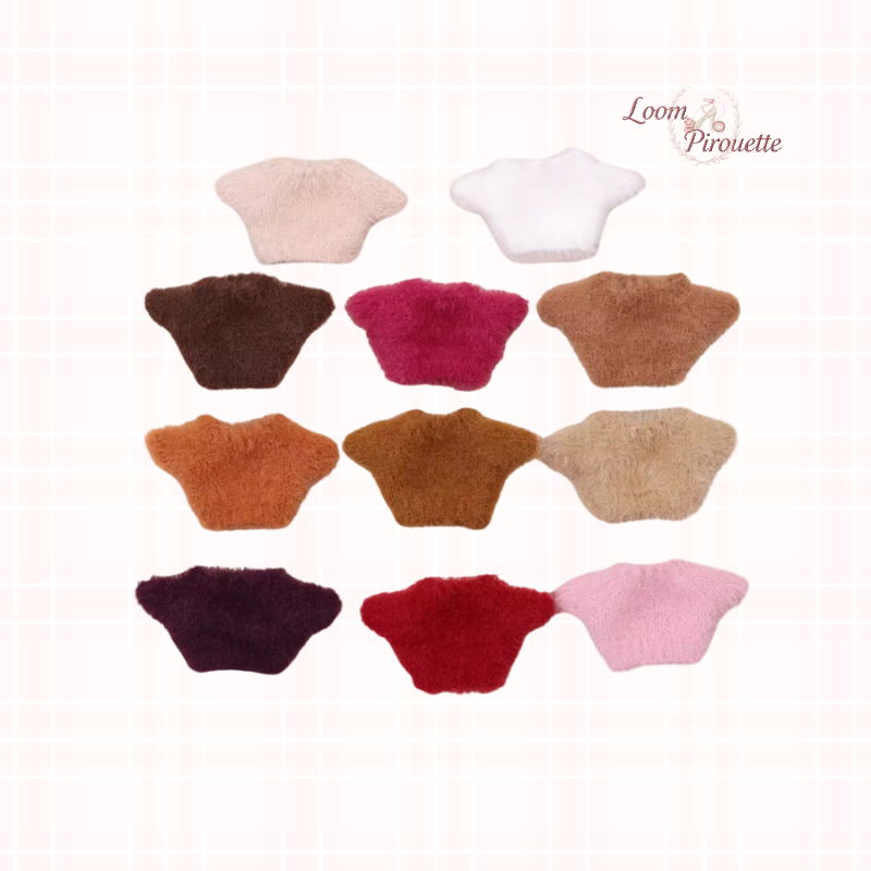 Doll Clothes DIY｜10cm/4inch Doll Solid Color Knitted Sweater