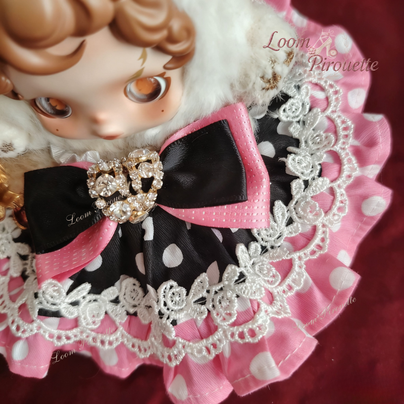 Skullpanda Handmade Clothes Set Outfit | Princess Bow Couture In Black And Pink