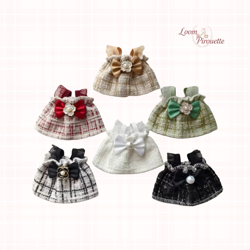 Doll Clothes DIY｜10cm/4inch Doll Diamond Pattern Dress