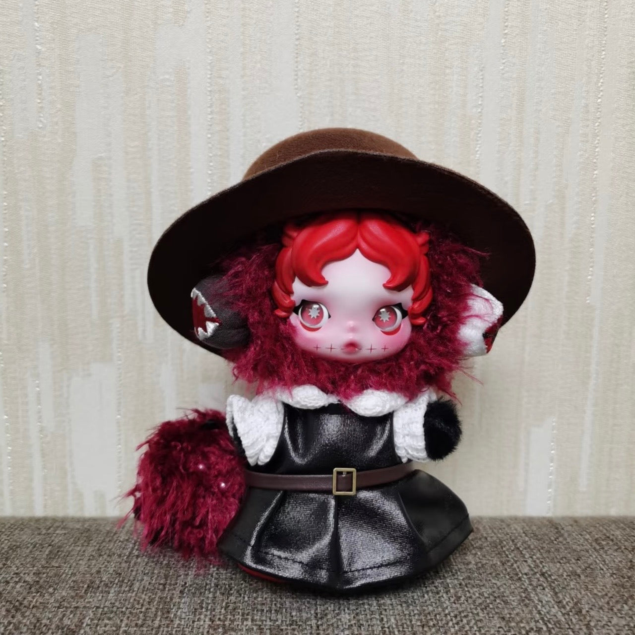 Skullpanda Handmade Clothes Set Outfit | Leather Dress