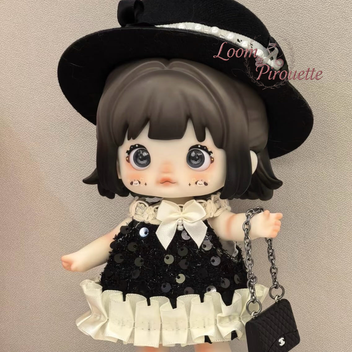 Nommi BJD Handmade Clothes Set Outfit | Elegant Evening Tweed Set