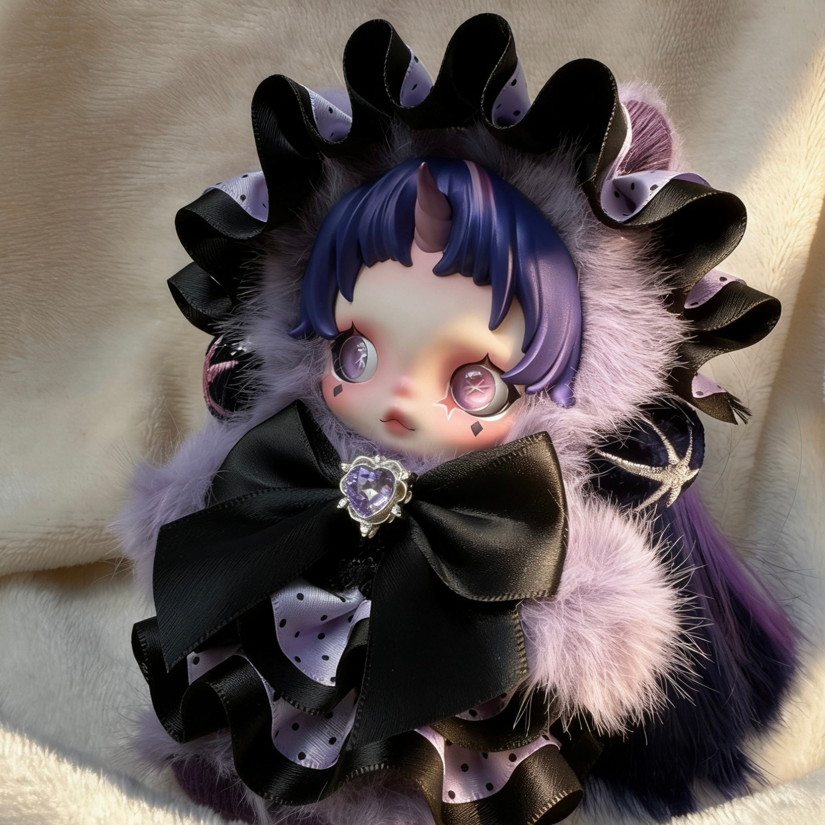Skullpanda Handmade Clothes Set Outfit | Purple Romance