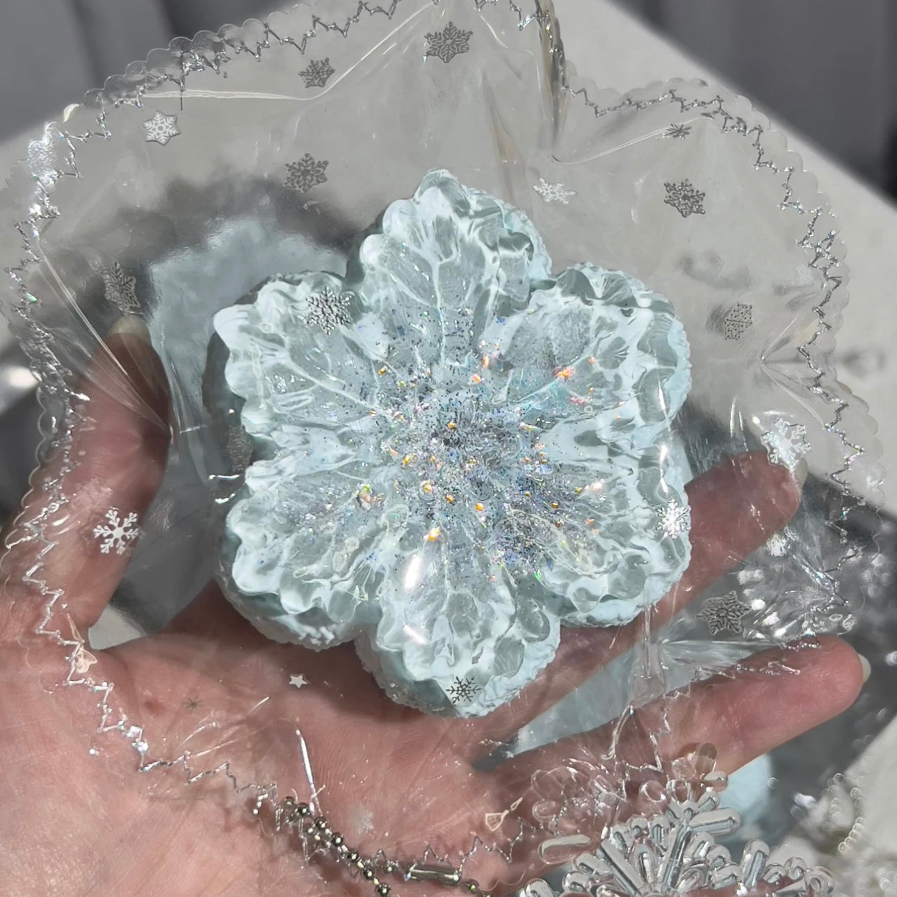 Handmade Silicone Squishy Toy｜Snow