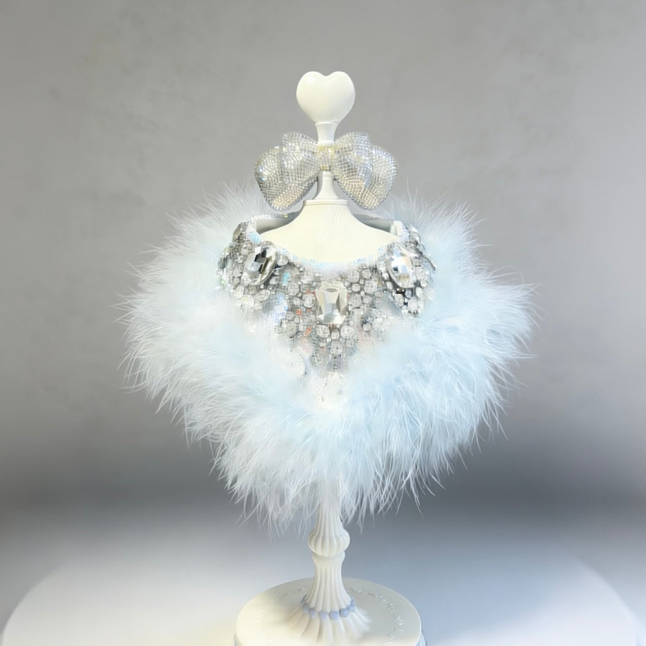Pet Fur Diamond Bib