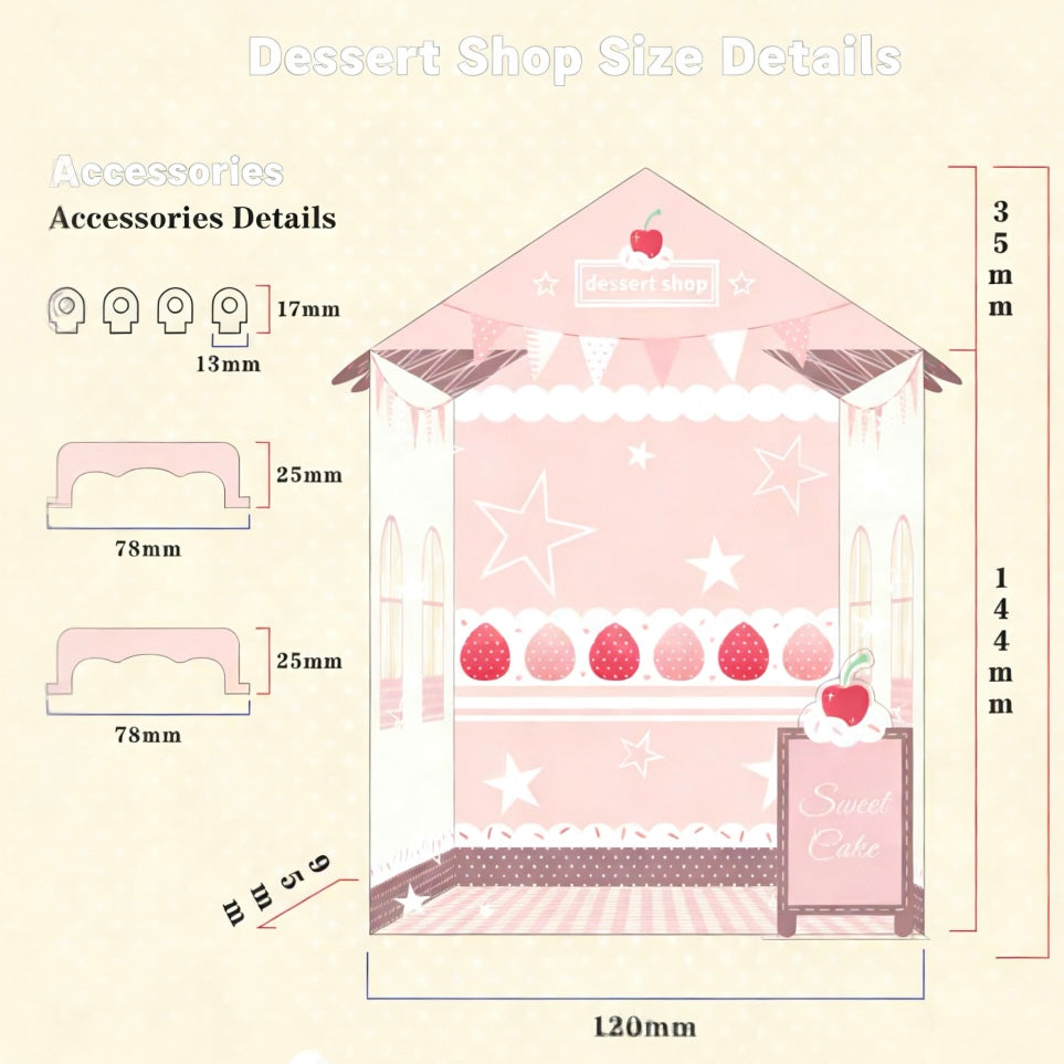 Acrylic Doll Display Sweet House