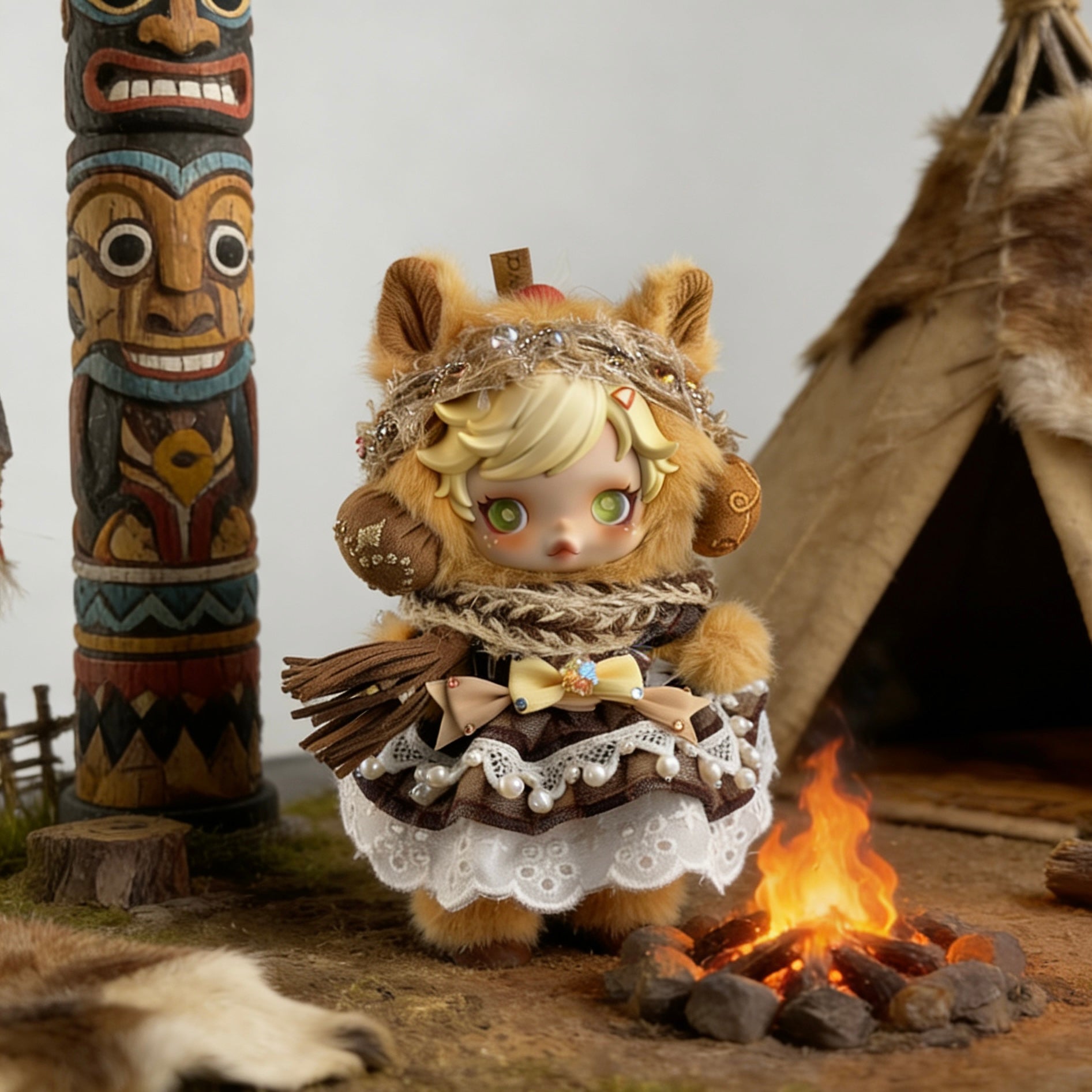 Skullpanda Handmade Clothes Set Outfit | Tribal Princess