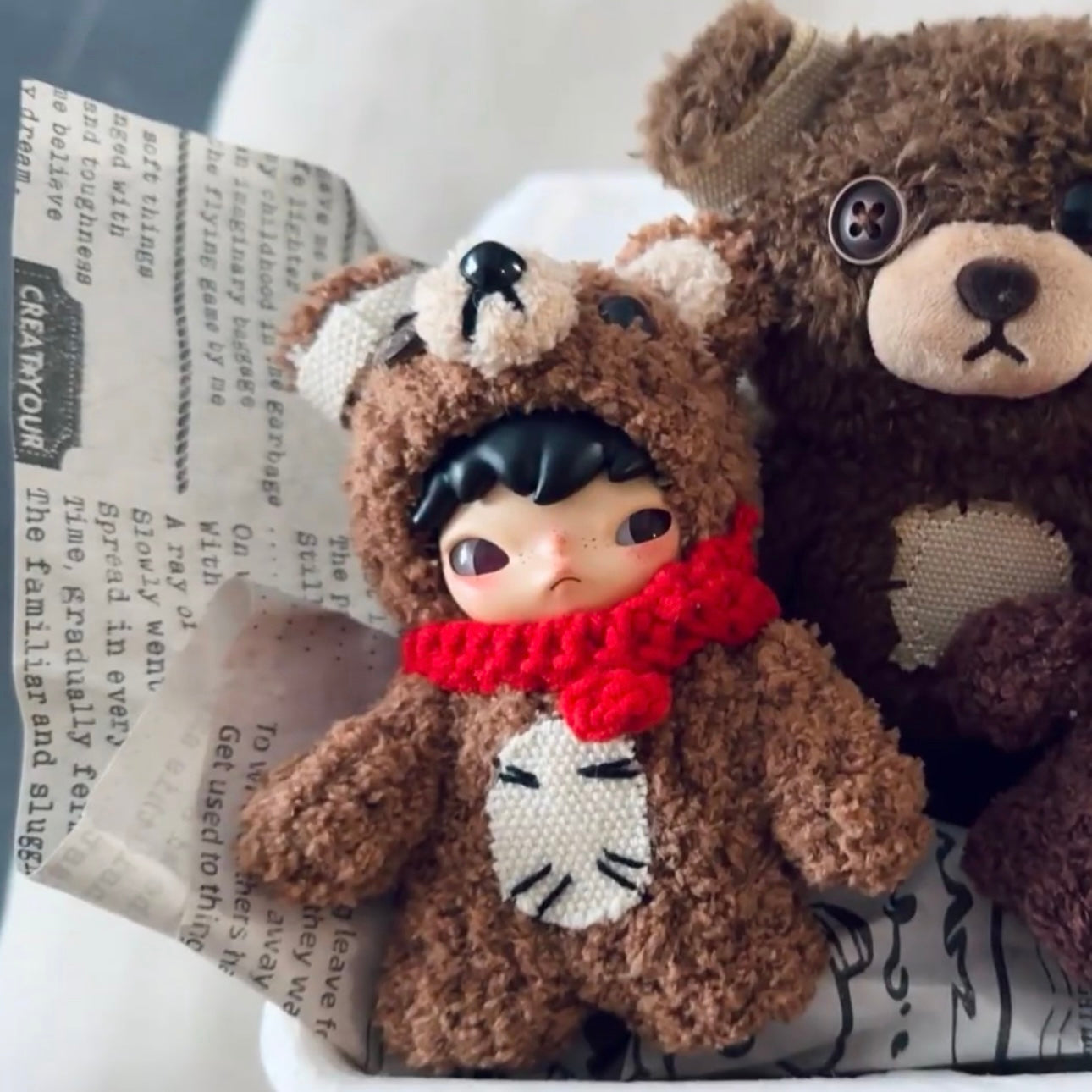 Custom Hirono Bag Charm｜10cm Bear (incl. doll) WYSIWYG