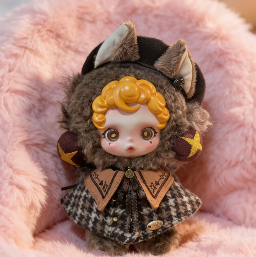 Skullpanda Handmade Clothes Set Outfit | Sherlock Holmes (Hat plus Cape)