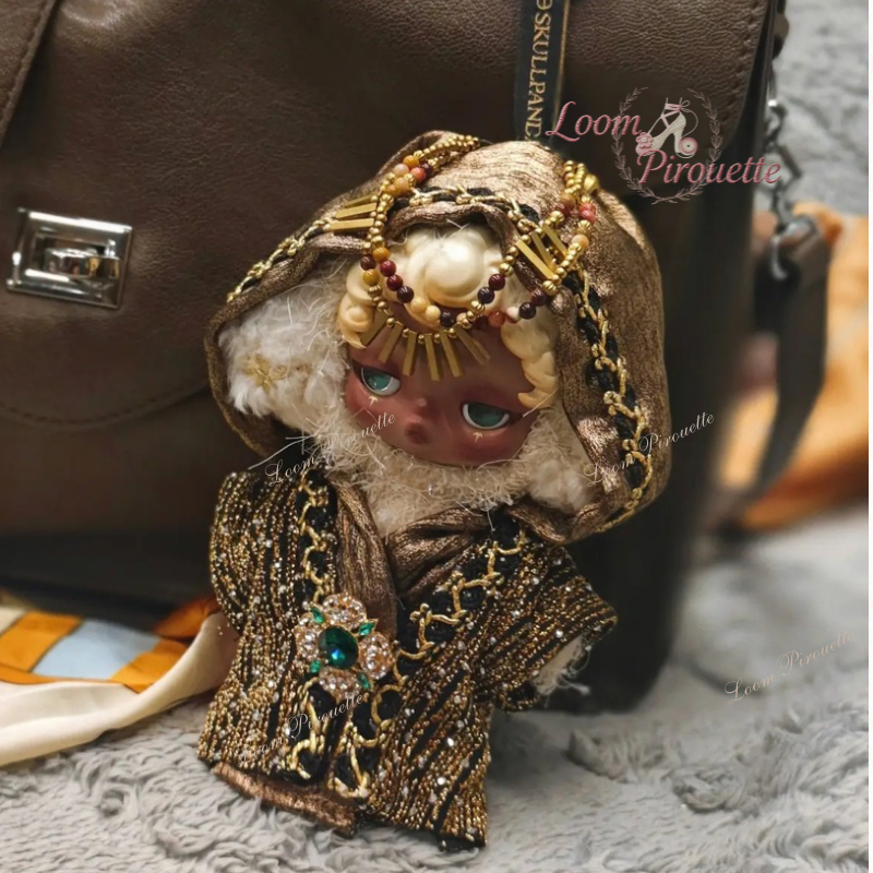 Doll Designer Handmade Clothes Set Outfit | Luxury Sandman Cape + Headchain