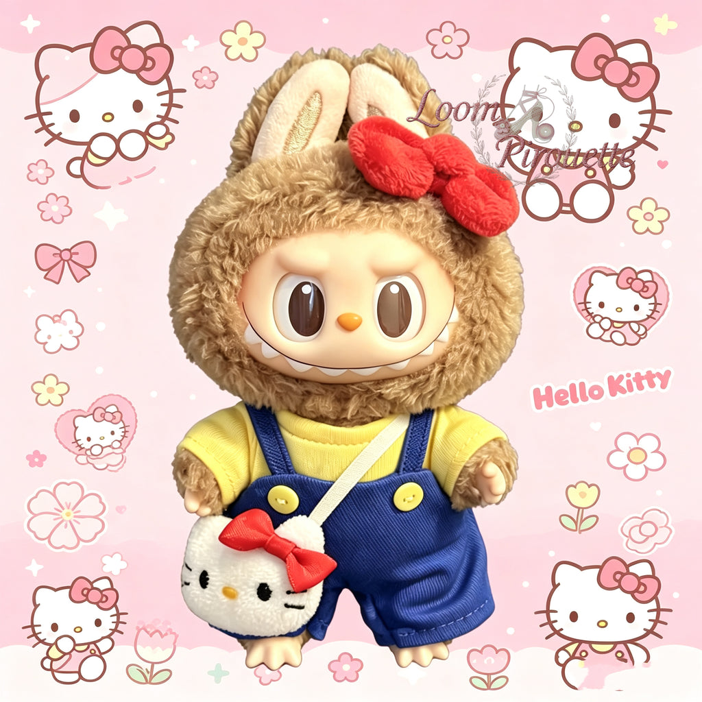 Labubu Handmade Clothes Set Outfit | Hello Kitty