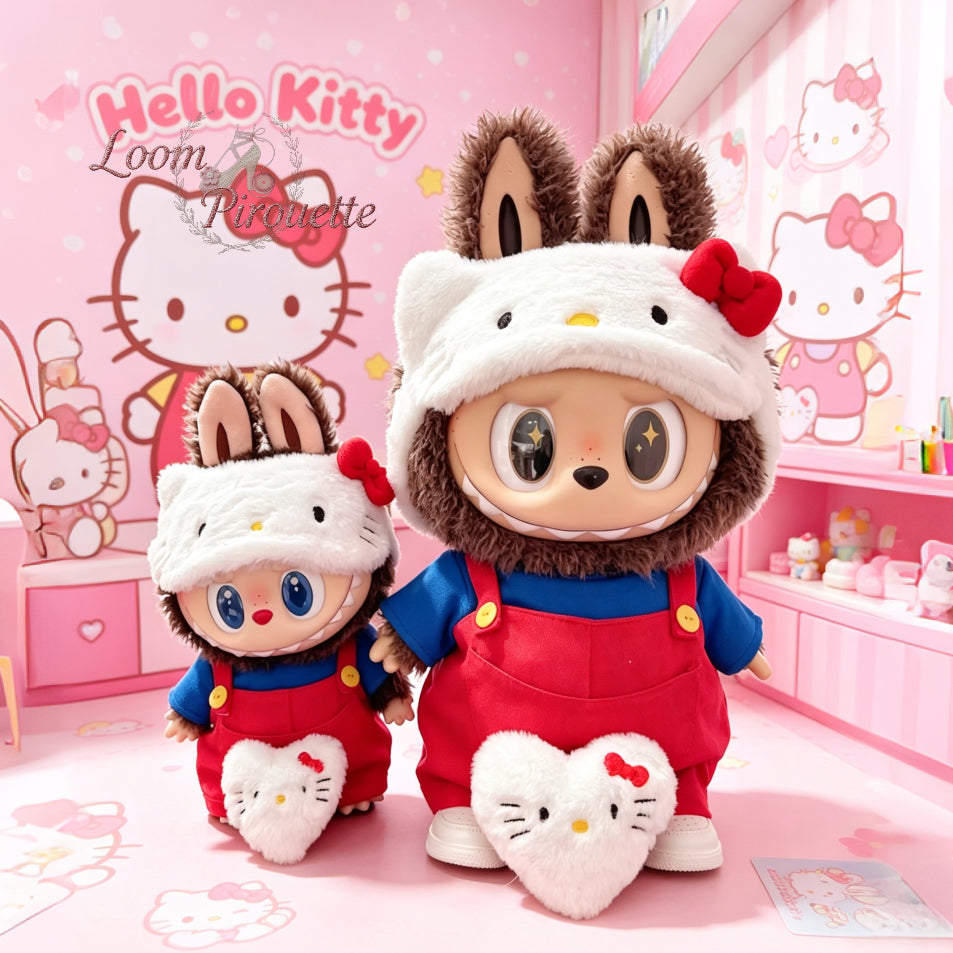 38cm/58cm Zimomo King Handmade Clothes Set Outfit | Hello Kitty
