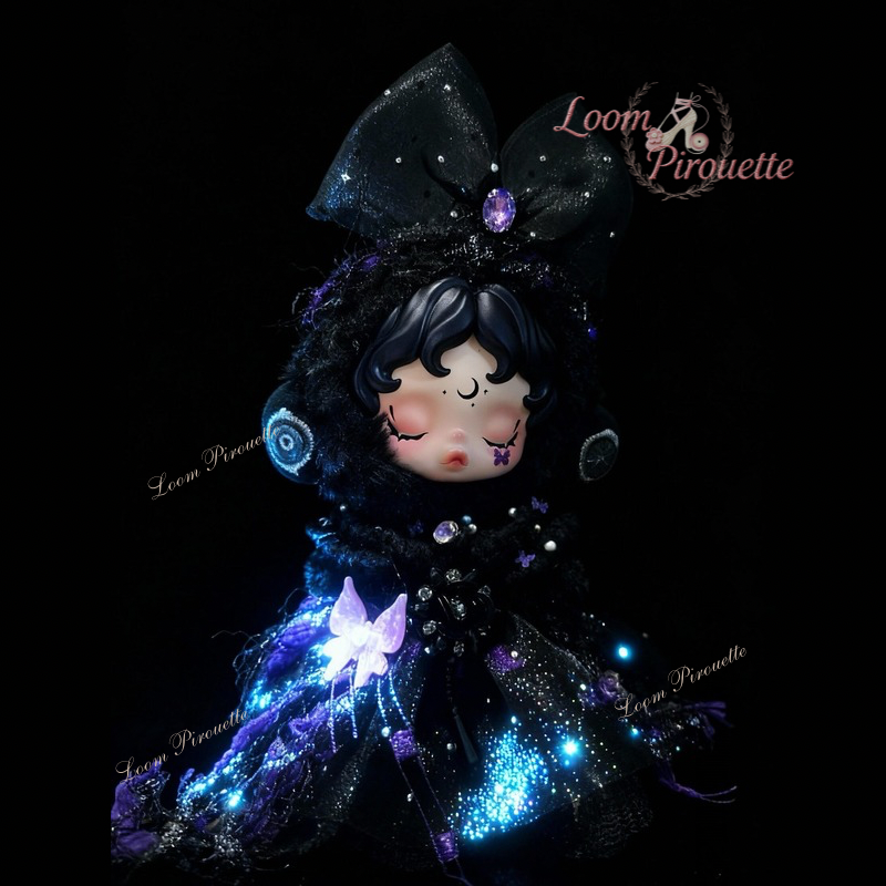 Skullpanda Handmade Clothes Set Outfit | Purple Butterfly