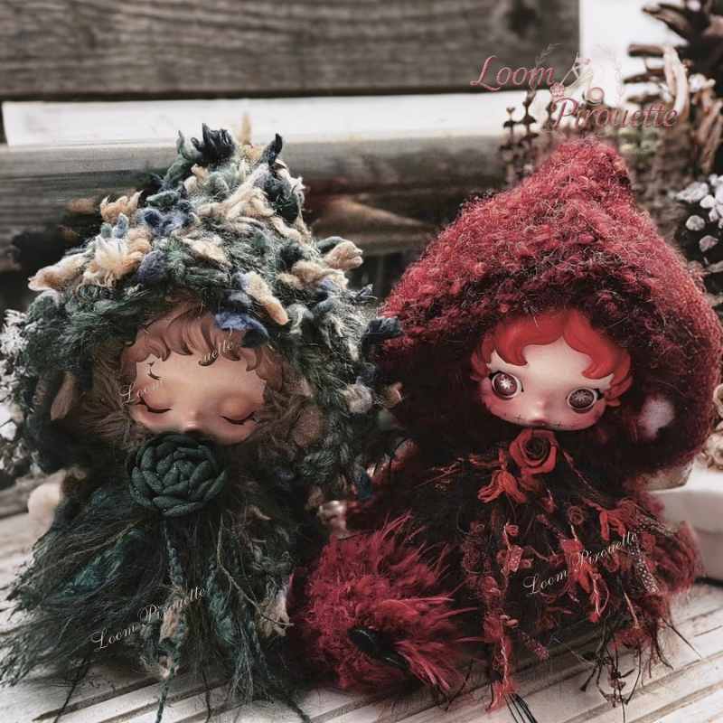 Skullpanda Handmade Clothes Set Outfit | Knitted Magical Cape