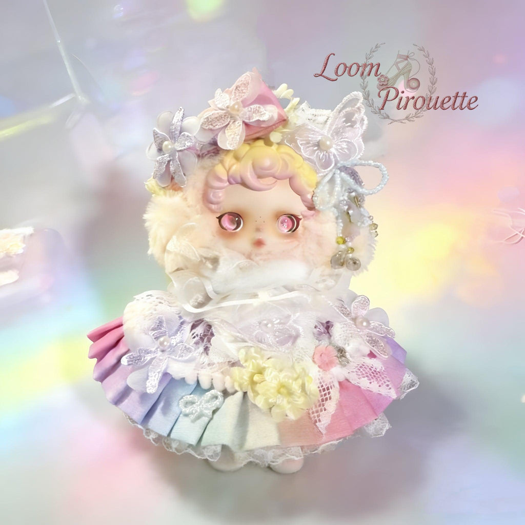 Skullpanda Handmade Clothes Set Outfit | Colorful Flower Fairy