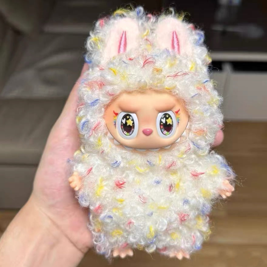 Labubu 17cm Custom Doll Design | Colorful Curly Fur