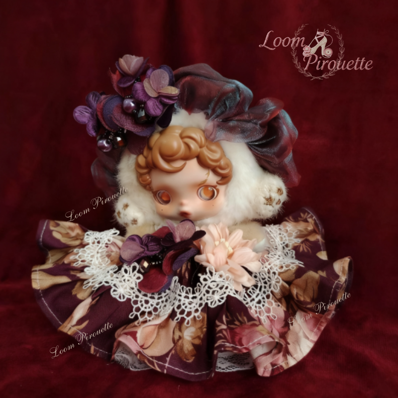 [Limited Eidition] Skullpanda SP 14cm Doll Handmade Clothes - Retro High-End Handmade Outfit Set