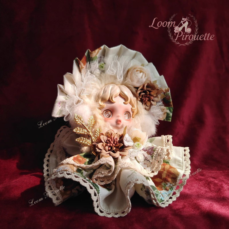 [Limited Eidition] Skullpanda SP 14cm Doll Handmade Clothes - Retro High-End Handmade Outfit Set C