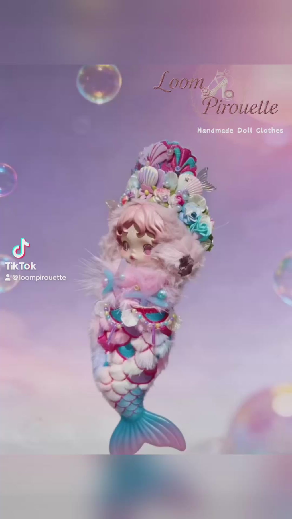 Skullpanda Handmade Clothes Set Outfit | Mermaid